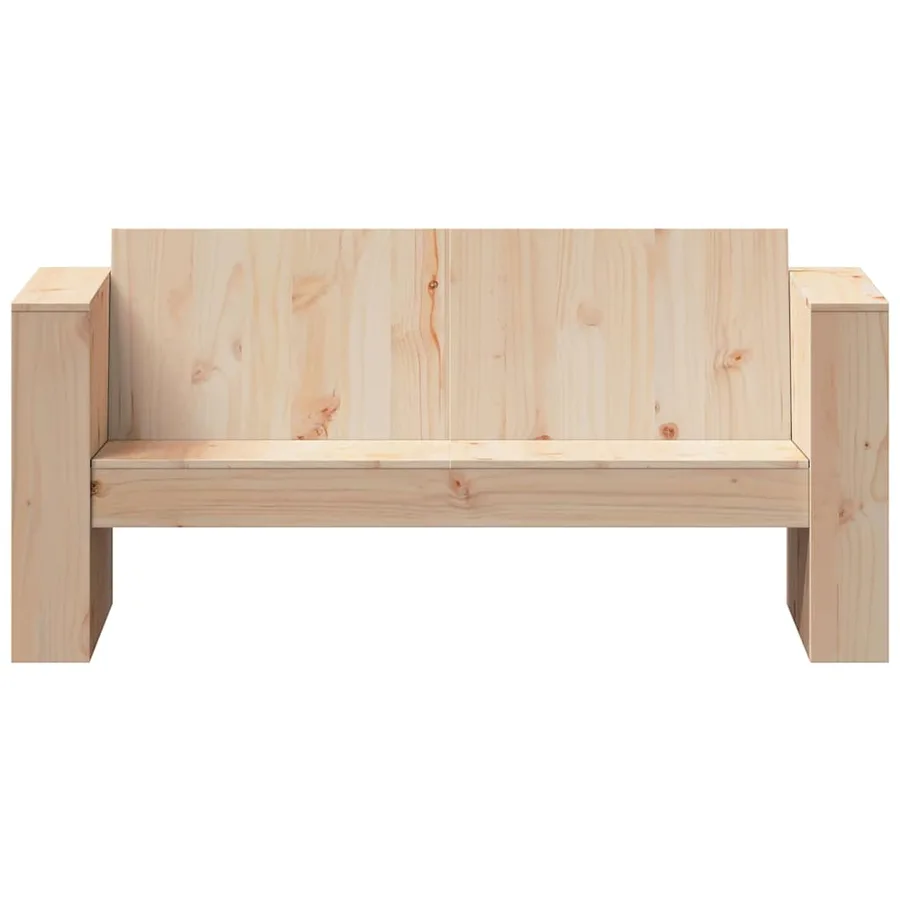 Canapé de jardin 2 places 134x60x62 cm bois de pin massif - 4