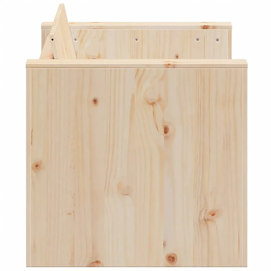 Canapé de jardin 2 places 134x60x62 cm bois de pin massif - 5