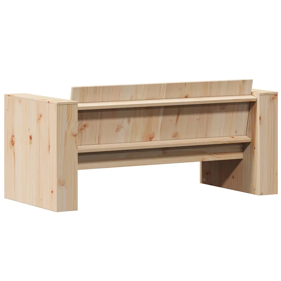 Canapé de jardin 2 places 134x60x62 cm bois de pin massif - 6