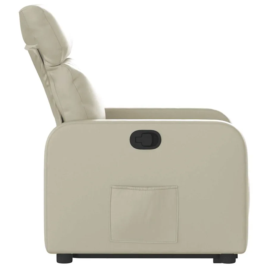 Fauteuil inclinable Crème Similicuir - 10