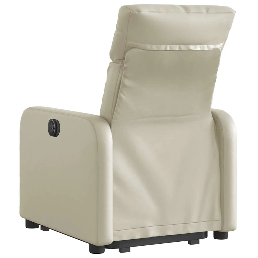 Fauteuil inclinable Crème Similicuir - 5