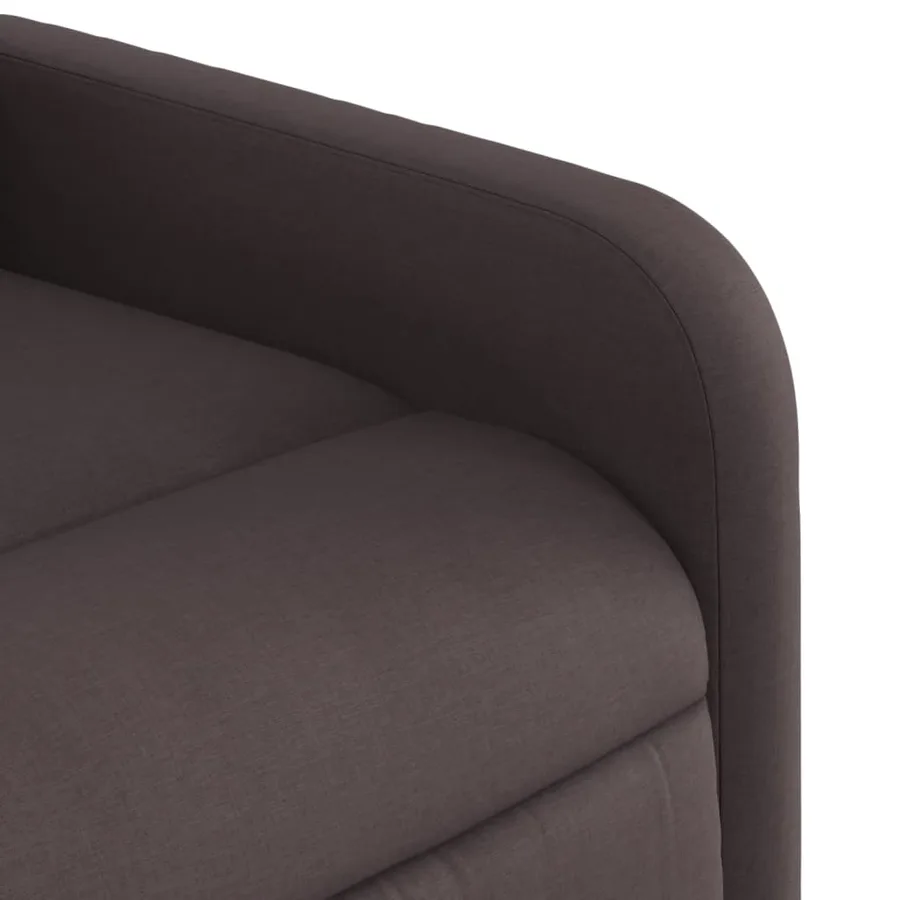 Fauteuil inclinable marron foncé tissu - 11
