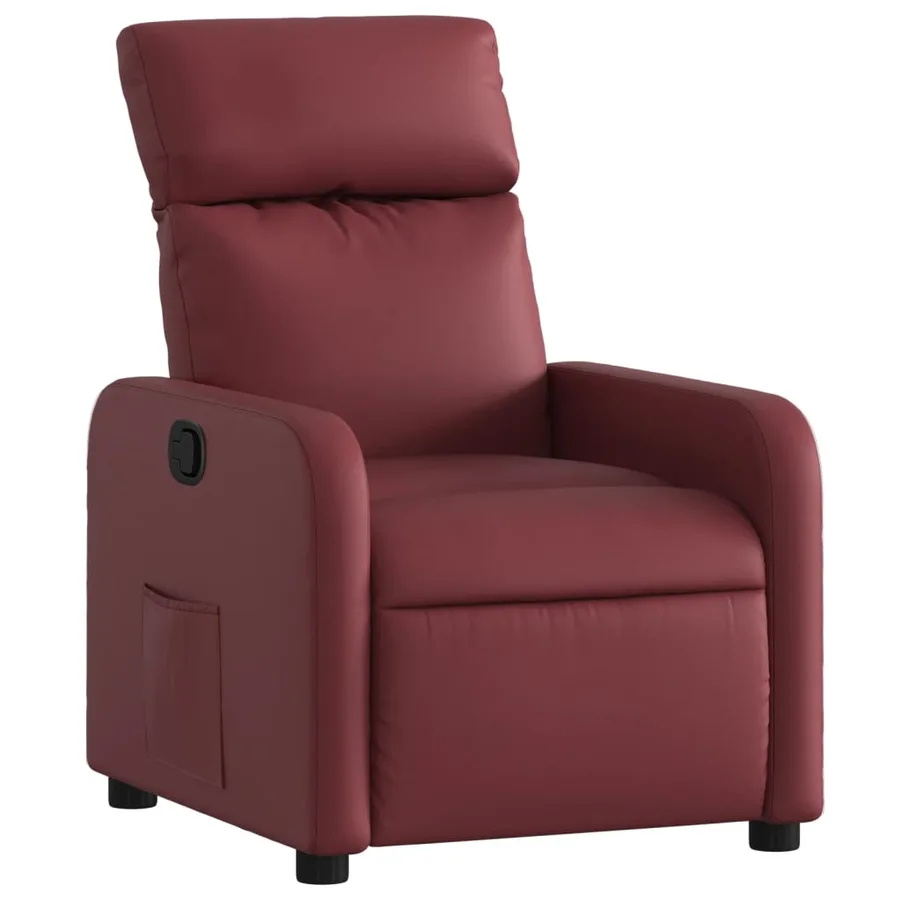 Fauteuil inclinable Rouge bordeaux Similicuir - 2