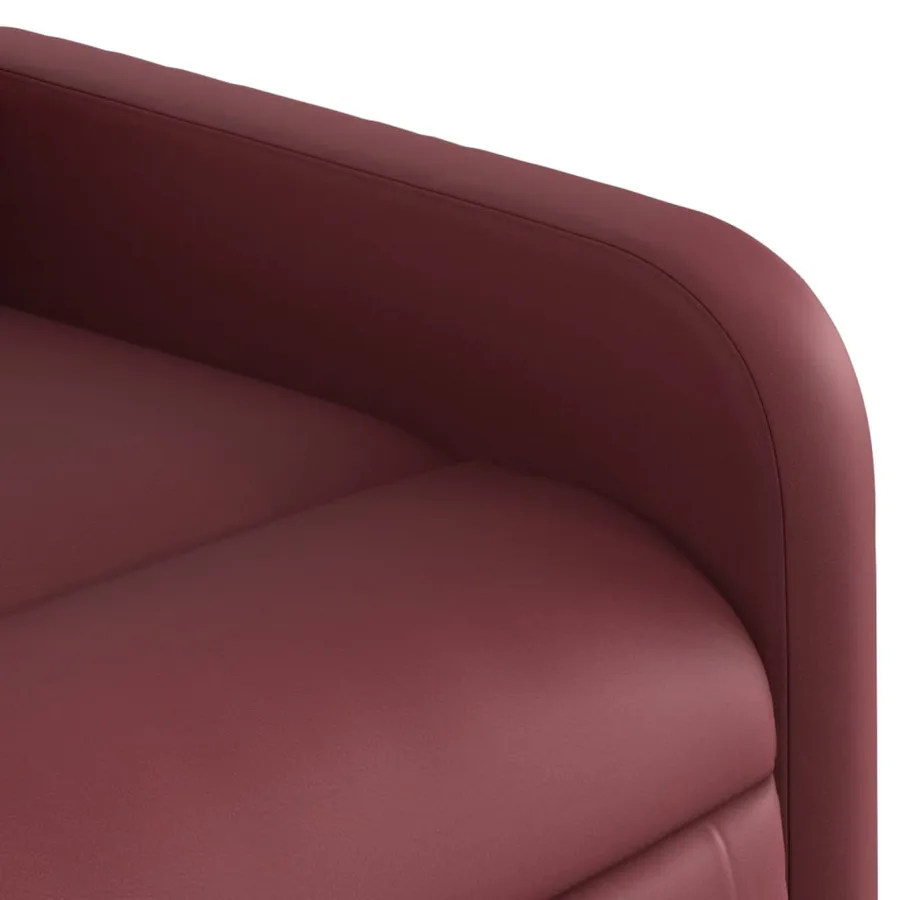 Fauteuil inclinable Rouge bordeaux Similicuir - 8