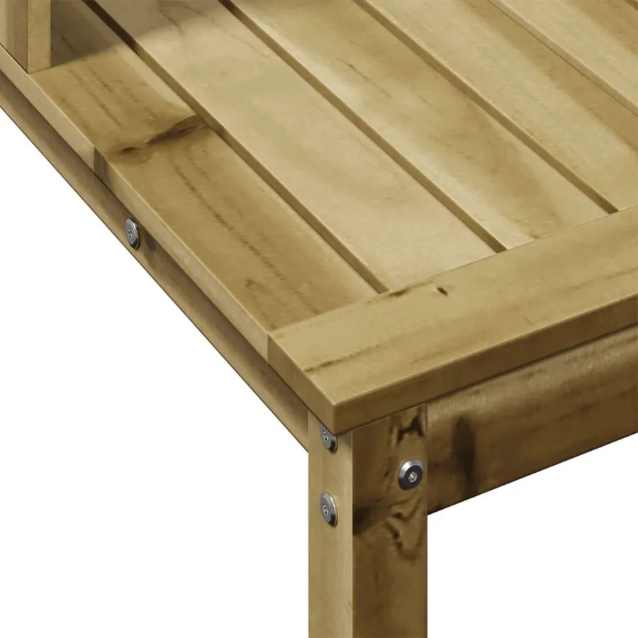 Table de rempotage avec étagères bois de pin imprégné - 8