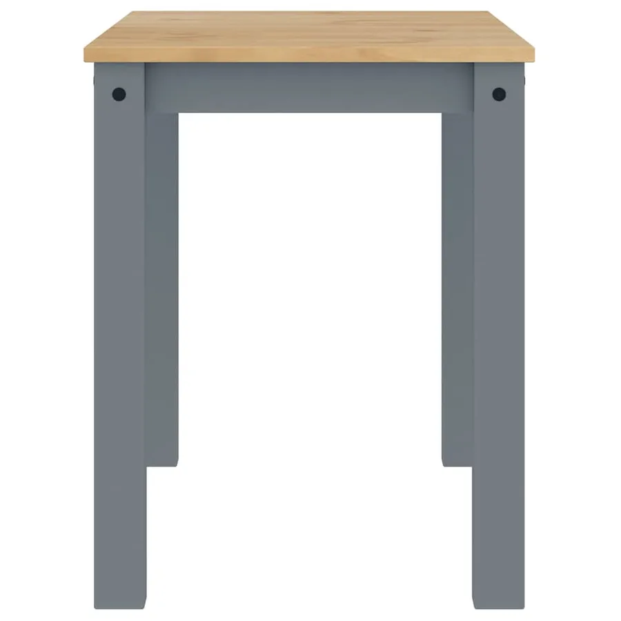 Table à manger PANAMA gris 112x60x75 cm bois massif de pin - 5