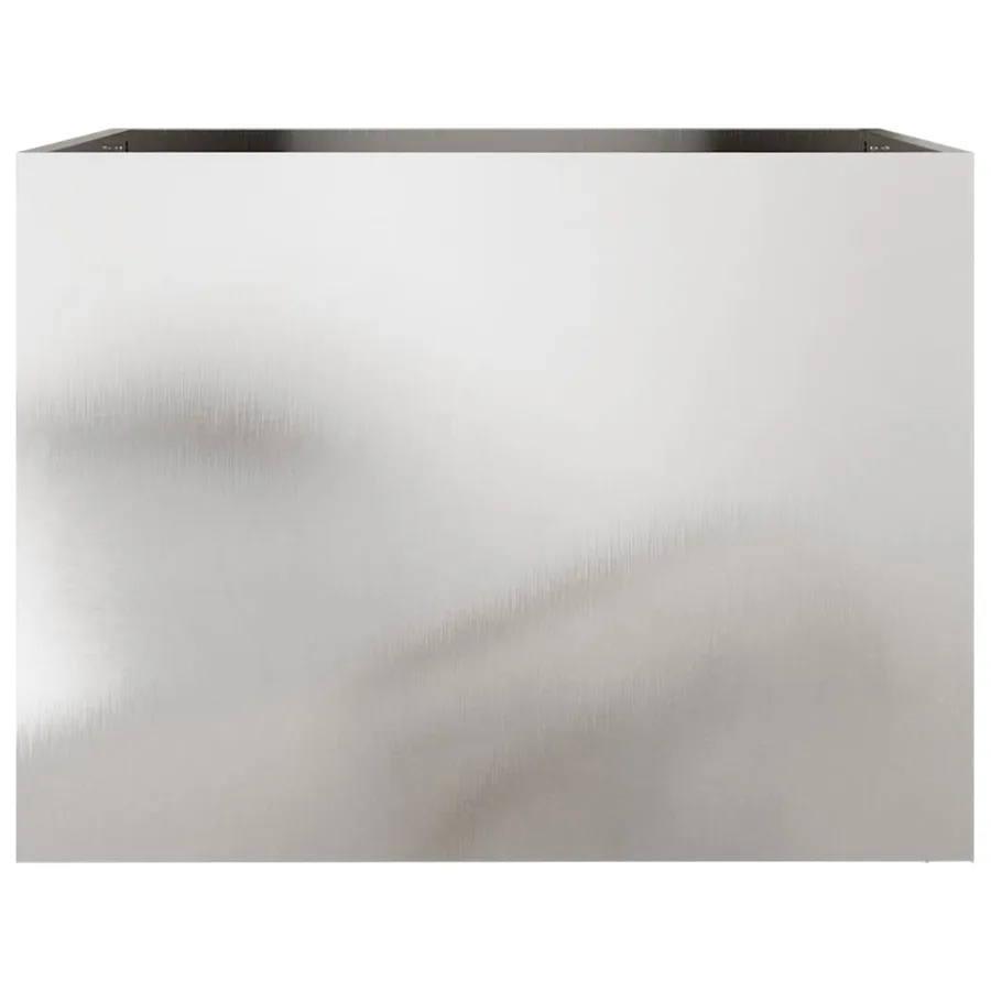 Jardinière argenté 62x47x46 cm acier inoxydable - 5