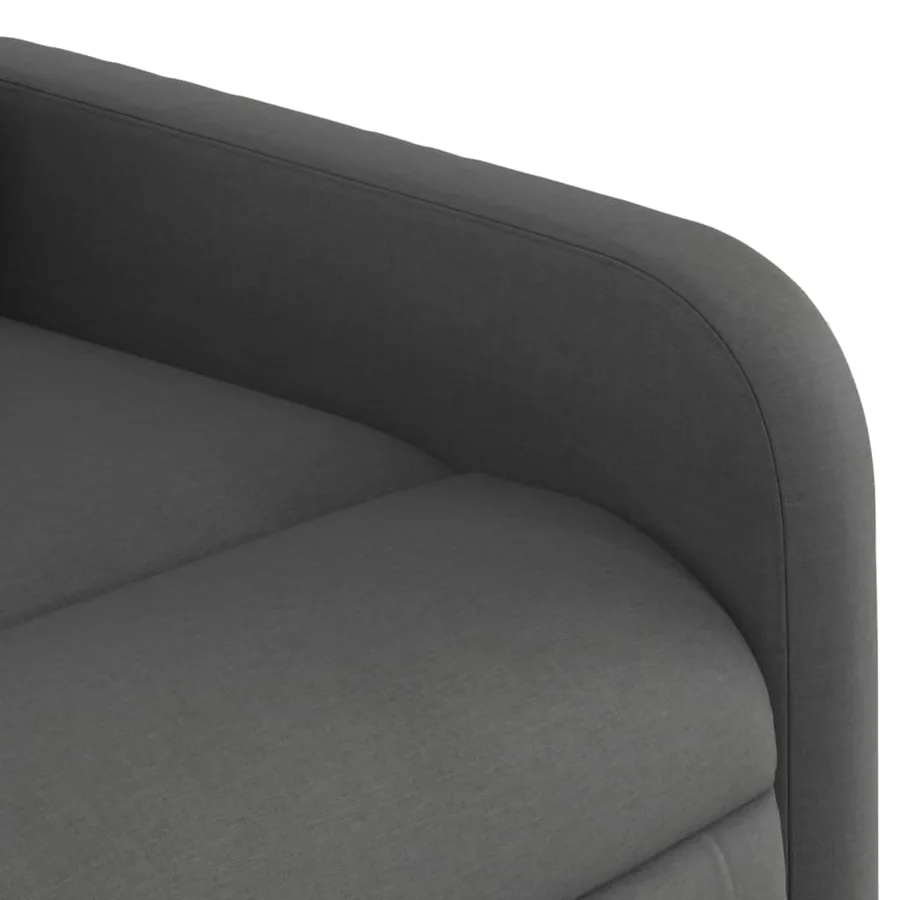 Fauteuil inclinable de massage électrique Gris foncé Tissu - 11