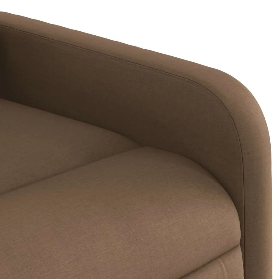 Fauteuil inclinable de massage électrique marron tissu - 11