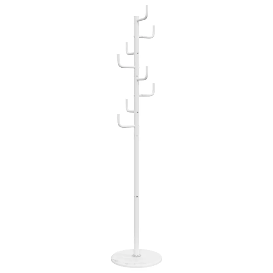 Porte-manteau blanc 183 cm fer enduit de poudre - 2