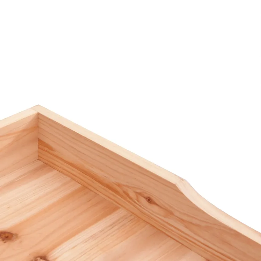 Table à plantes avec étagère marron 78x38x82,5 cm bois de sapin - 7