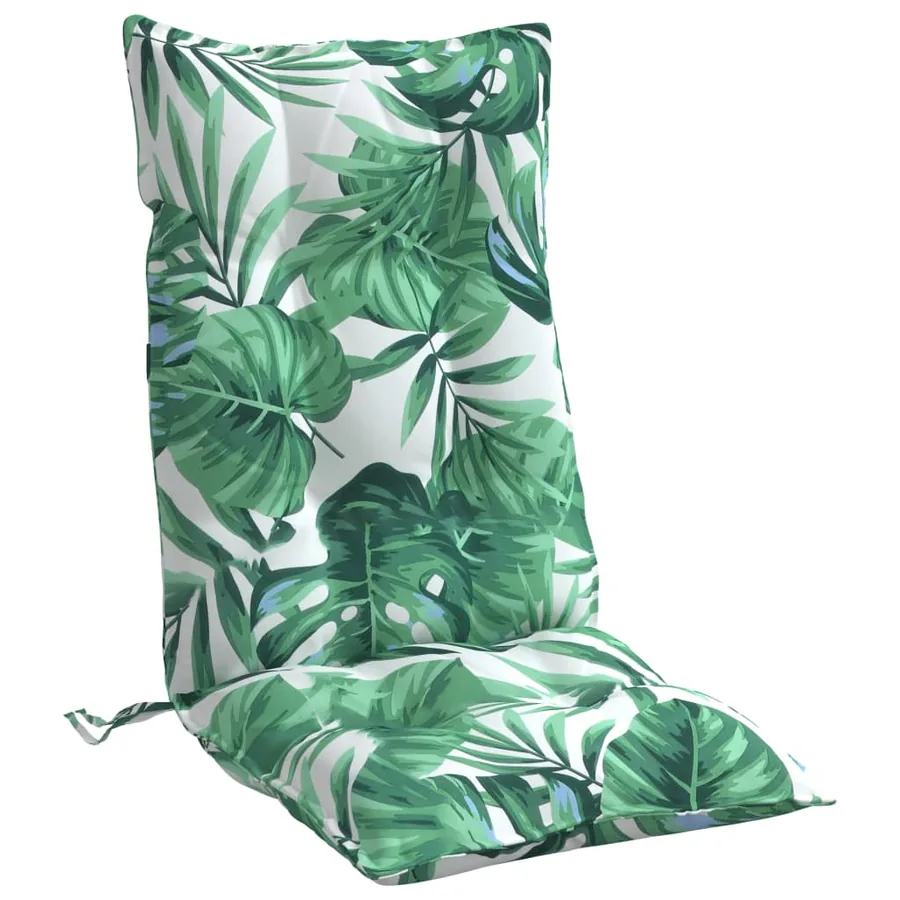 Coussins de chaise à dossier haut lot de 6 modèle de feuille - 5