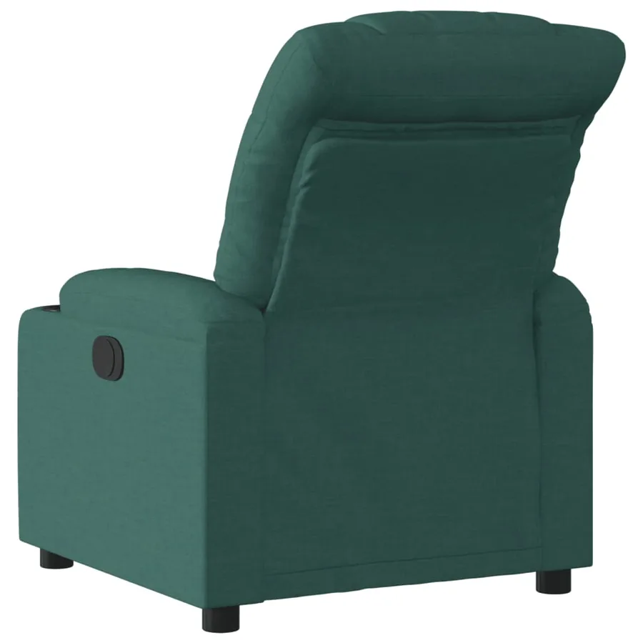Fauteuil inclinable Vert foncé Tissu - 3