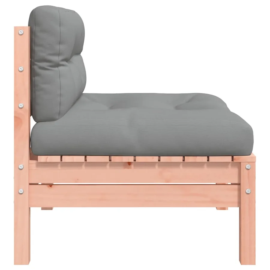 Canapé de jardin sans accoudoirs et coussins 2 pcs bois douglas - 7