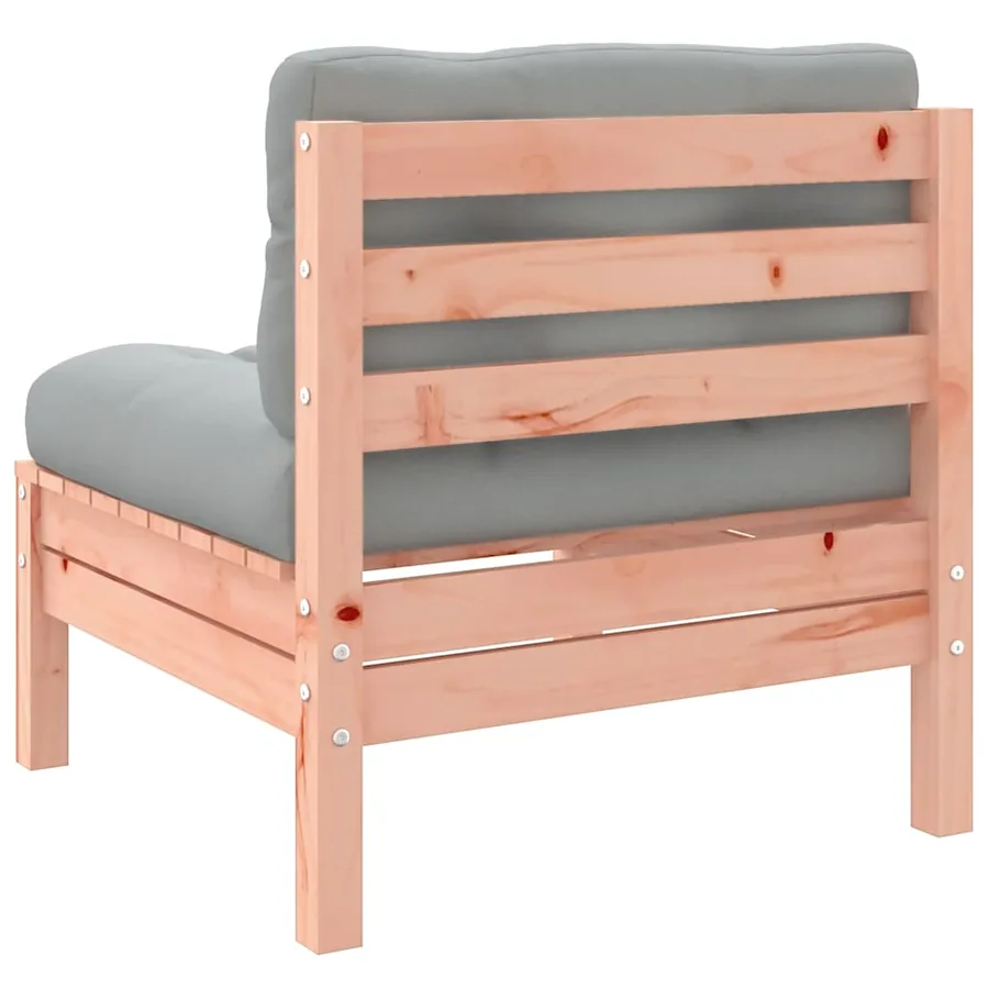 Canapé de jardin sans accoudoirs et coussins 2 pcs bois douglas - 8