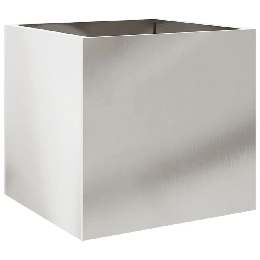 Jardinière argenté 42x40x39 cm acier inoxydable - 6