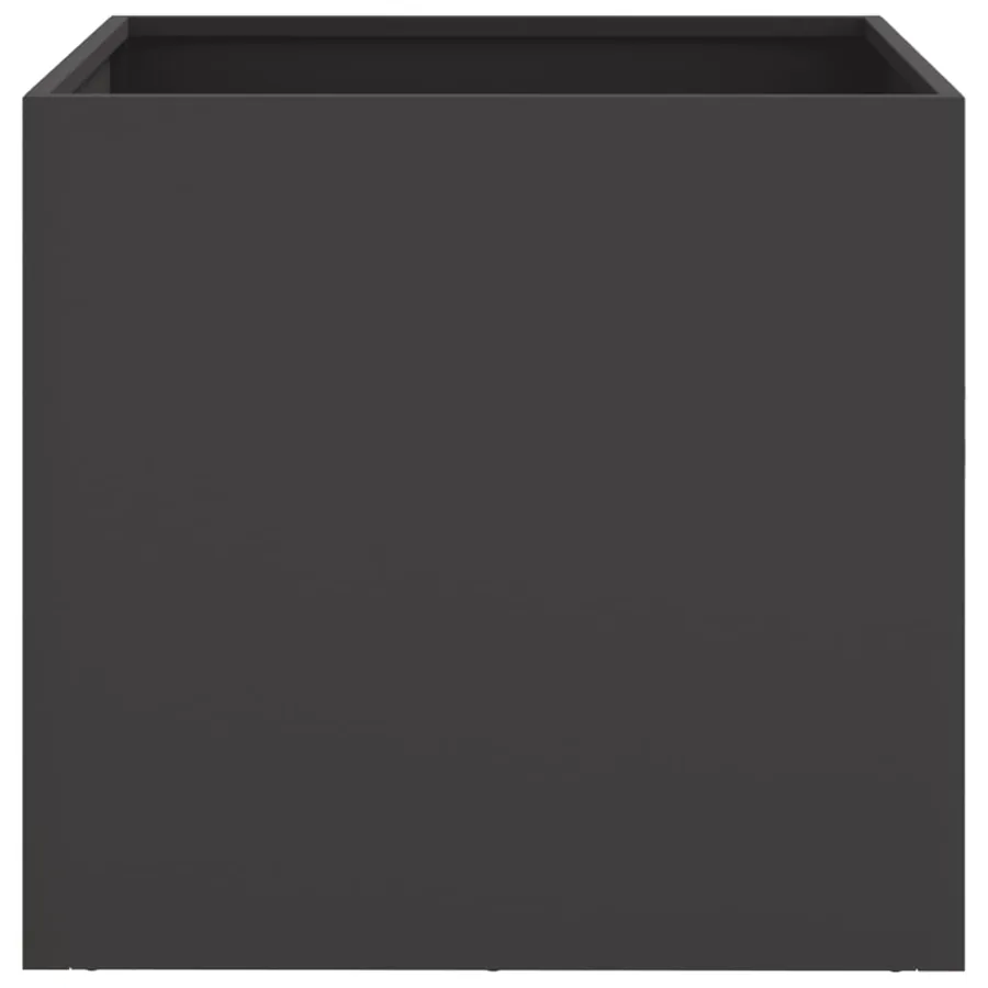 Jardinières 2 pcs noir 42x40x39 cm acier - 5