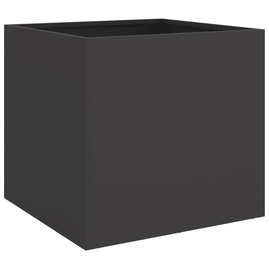 Jardinières 2 pcs noir 49x47x46 cm acier - 7