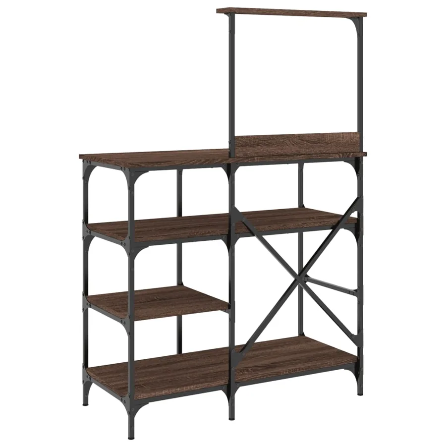 Support de boulanger chêne marron 90x40x132 cm - 6