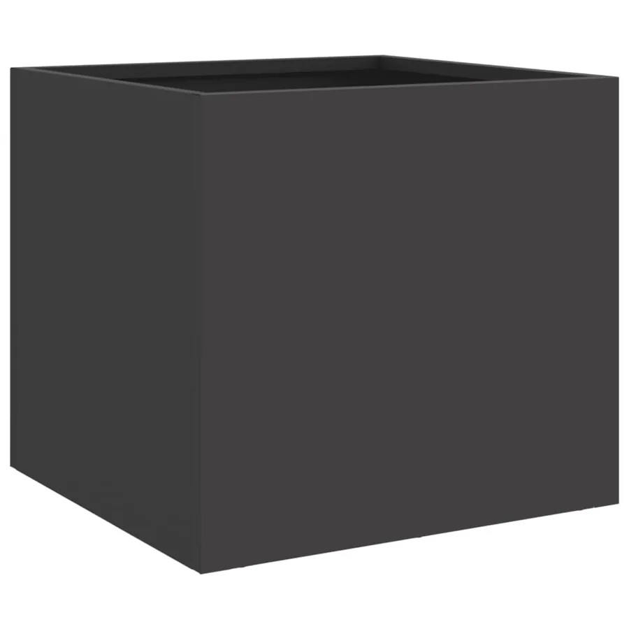 Jardinières 2 pcs noir 32x30x29 cm acier - 7