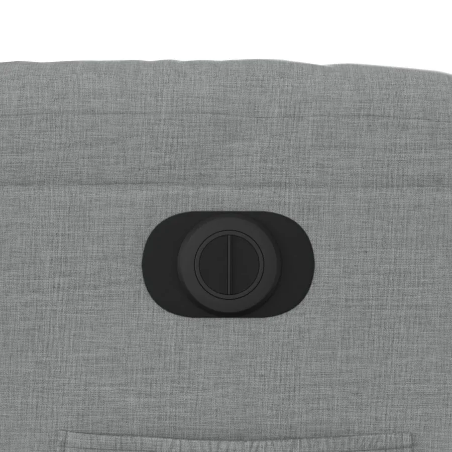 Fauteuil inclinable électrique gris clair tissu - 13