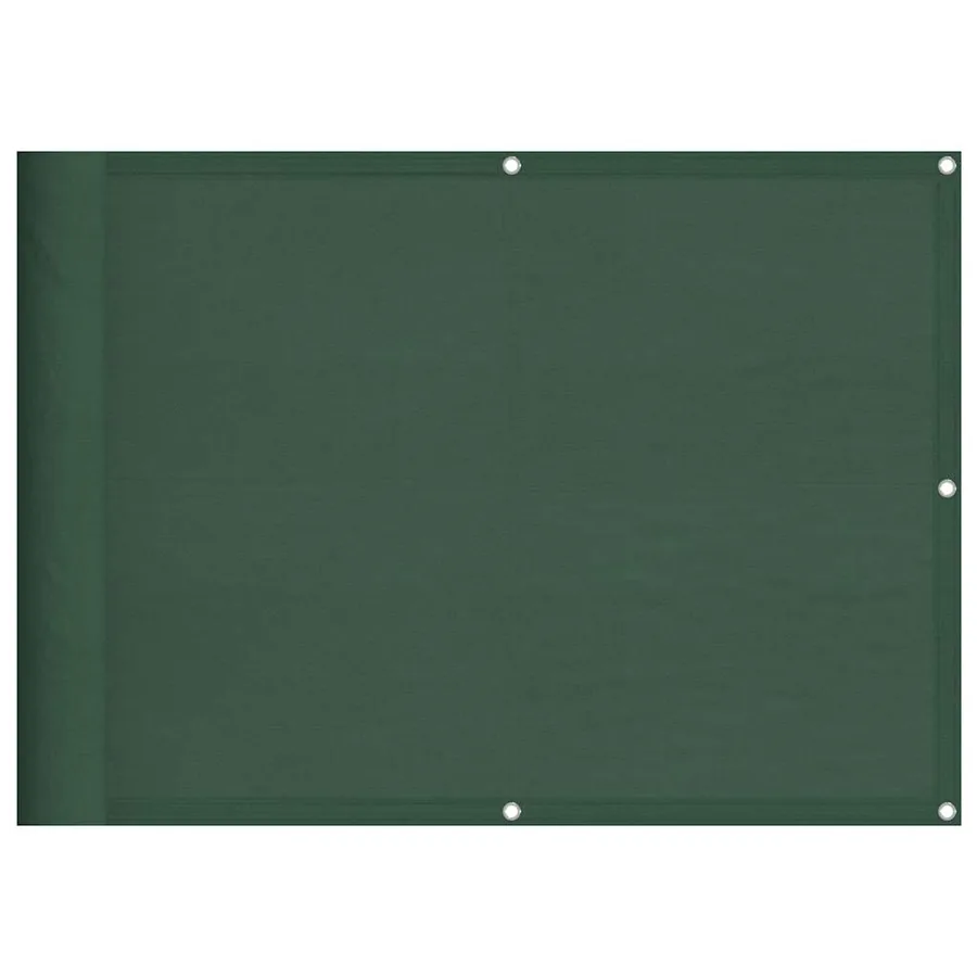 Écran de balcon vert foncé 75x1000 cm 100% polyester oxford - 2