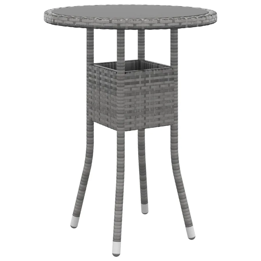 Salon de jardin 5 pcs Résine tressée Gris - 5