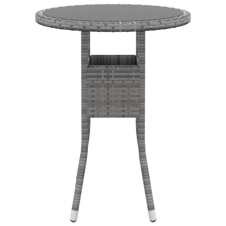 Salon de jardin 5 pcs Résine tressée Gris - 6