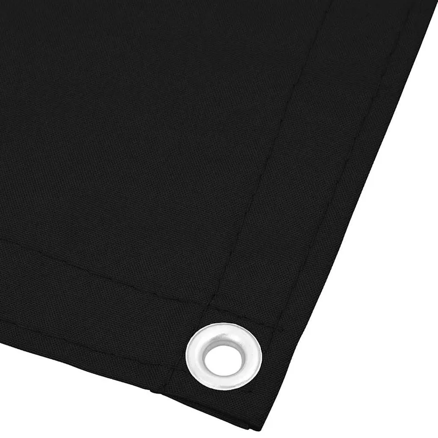 Écran de balcon noir 75x1000 cm 100% polyester oxford - 4