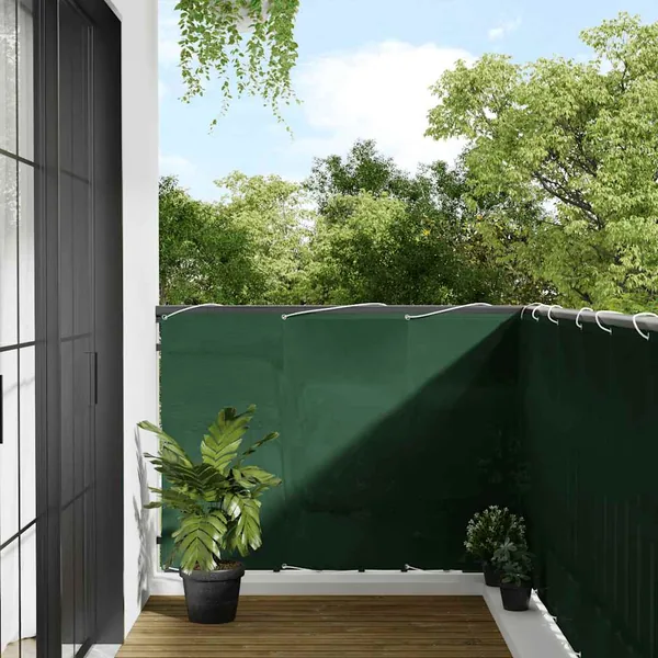 Écran de balcon vert foncé 120x700 cm 100% polyester oxford
