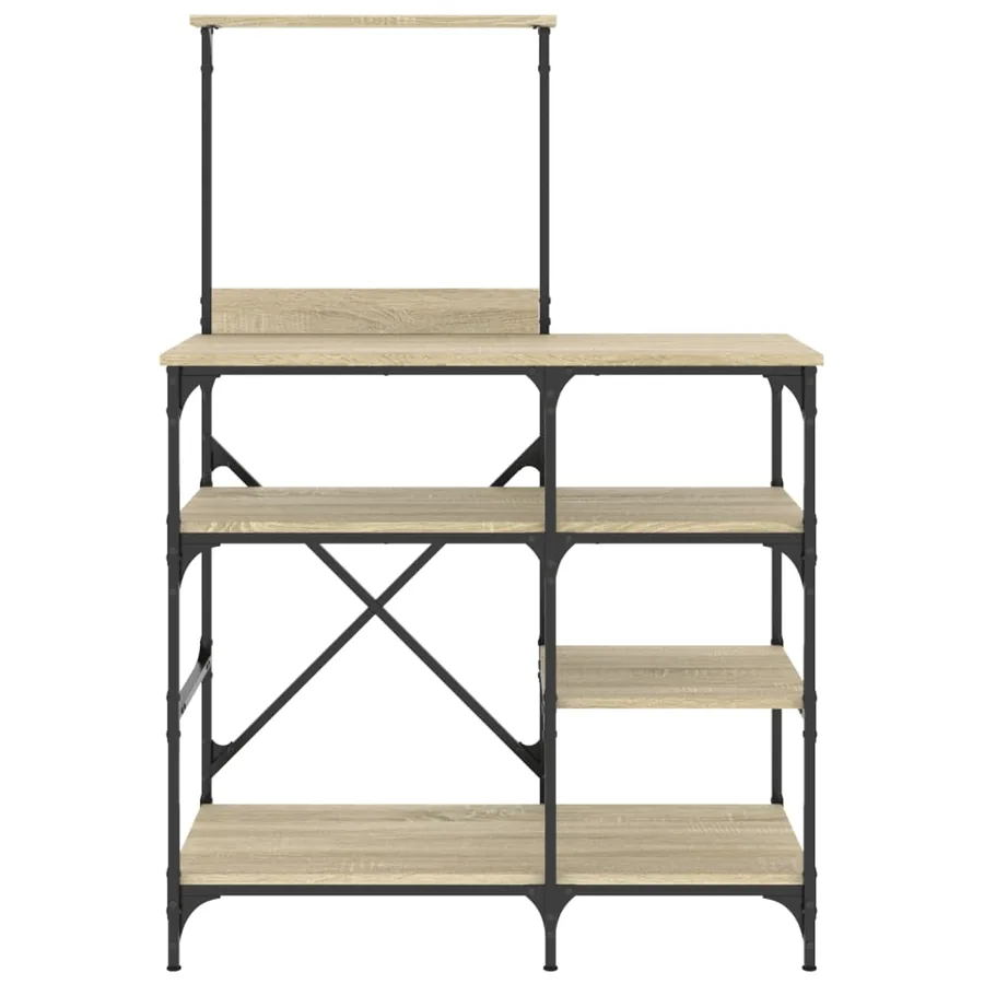 Support de boulanger chêne sonoma 90x40x132 cm - 4