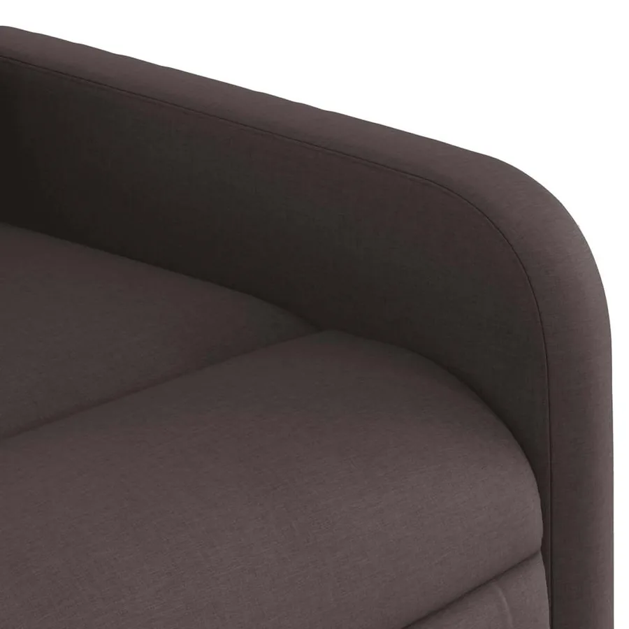 Fauteuil inclinable marron foncé tissu - 11