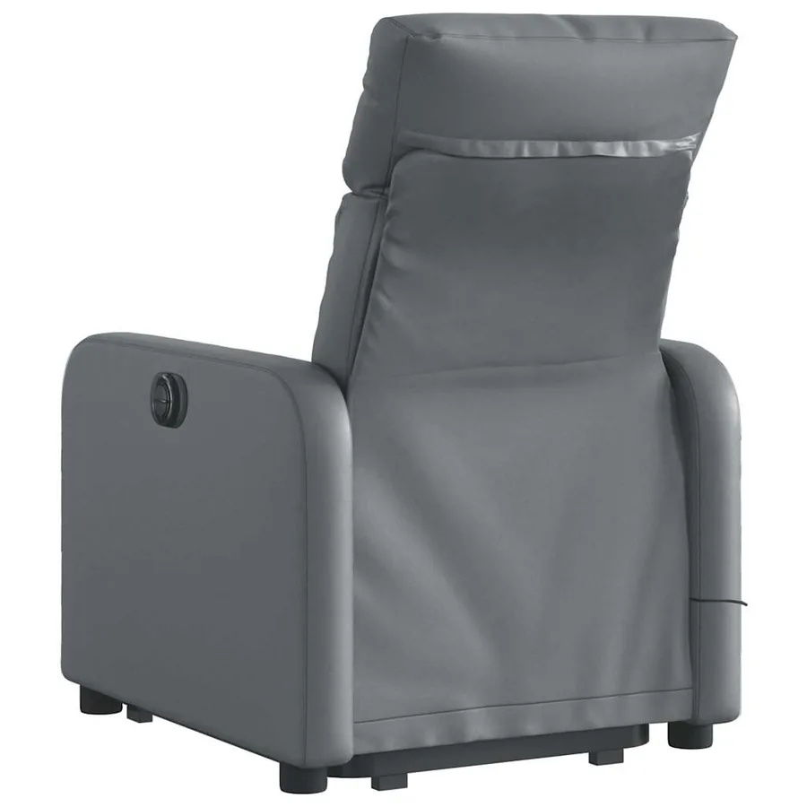 Fauteuil inclinable de massage Gris Similicuir - 5