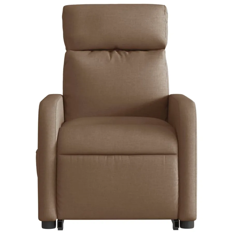 Fauteuil de massage inclinable Marron Tissu - 9