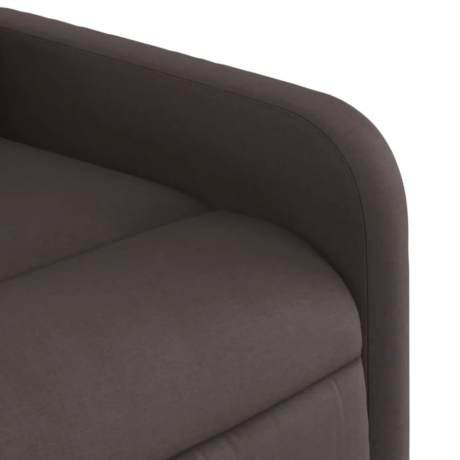 Fauteuil de massage inclinable Marron foncé Tissu - 9