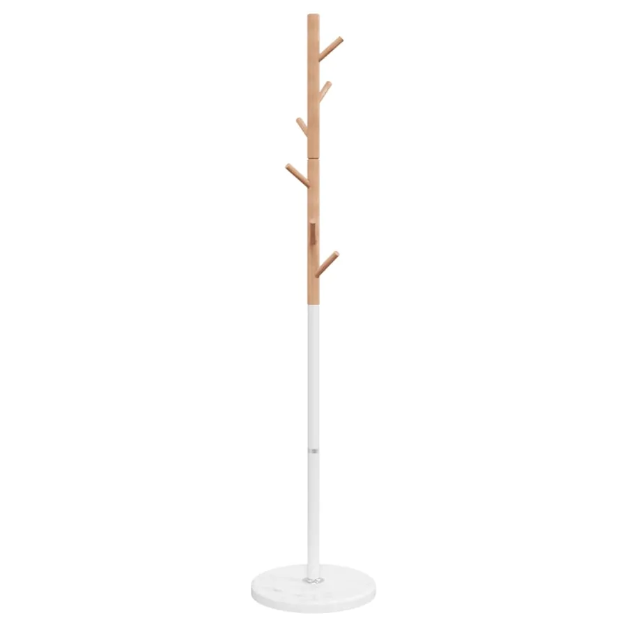 Porte-manteau blanc 172 cm fer enduit de poudre - 5