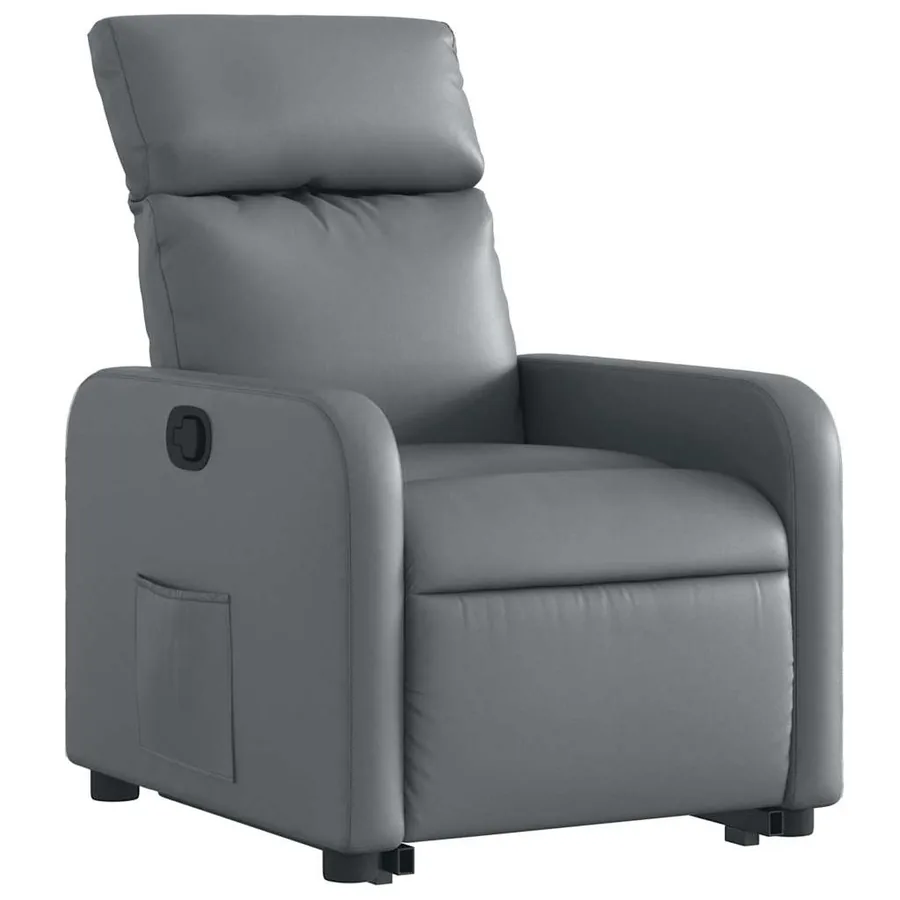 Fauteuil inclinable Gris Similicuir - 4