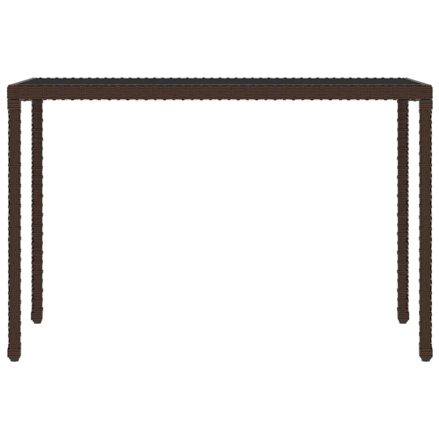 Ensemble à manger de jardin et coussins 6 pcs marron rotin - 7