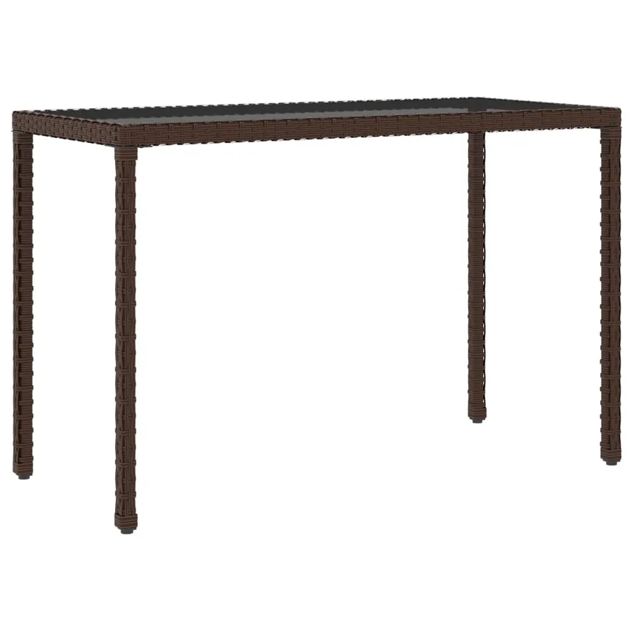 Ensemble à manger de jardin et coussins 6 pcs marron rotin - 8
