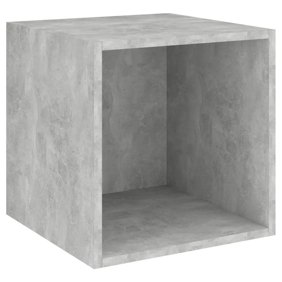 Ensemble de meuble TV 3 pcs Gris béton Bois d'ingénierie - 4
