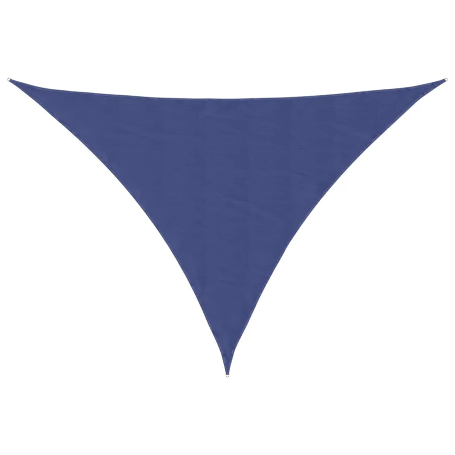 Voile de parasol tissu oxford triangulaire 3x4x5 m bleu - 2