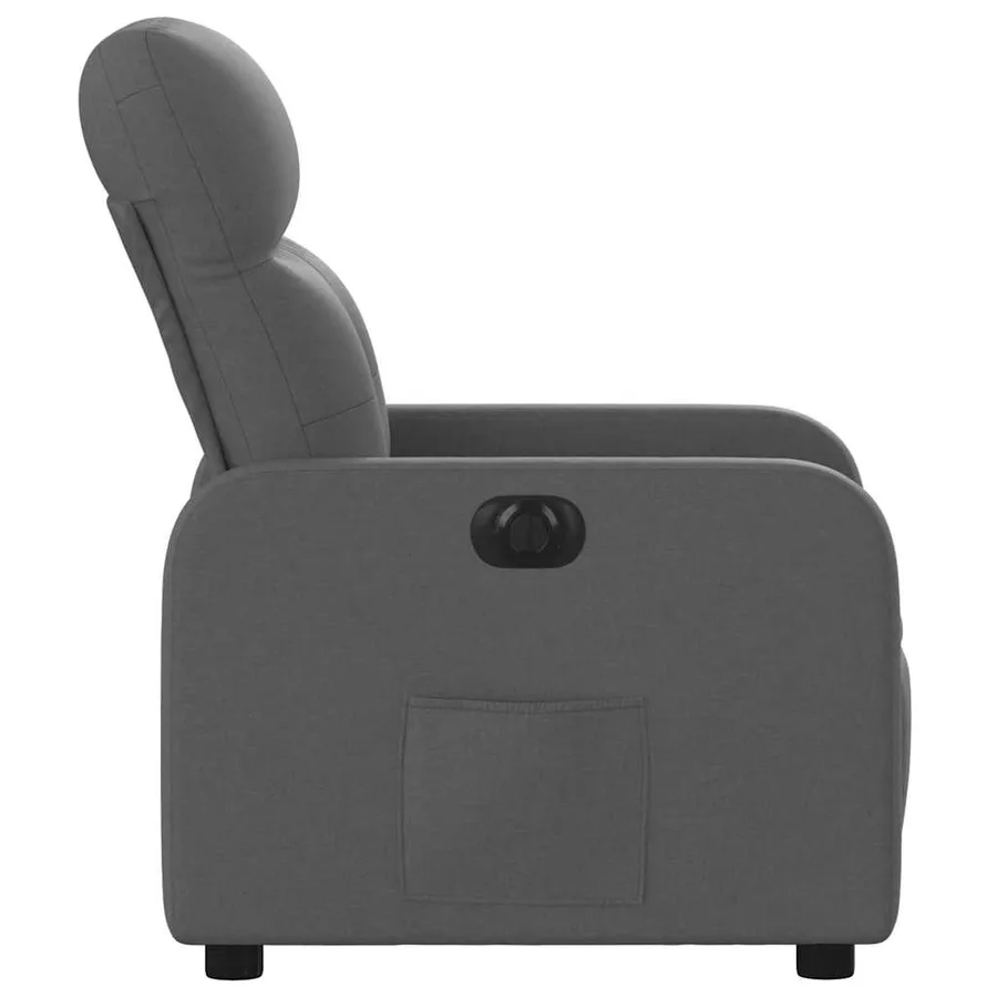 Fauteuil inclinable électrique Gris foncé Tissu - 10