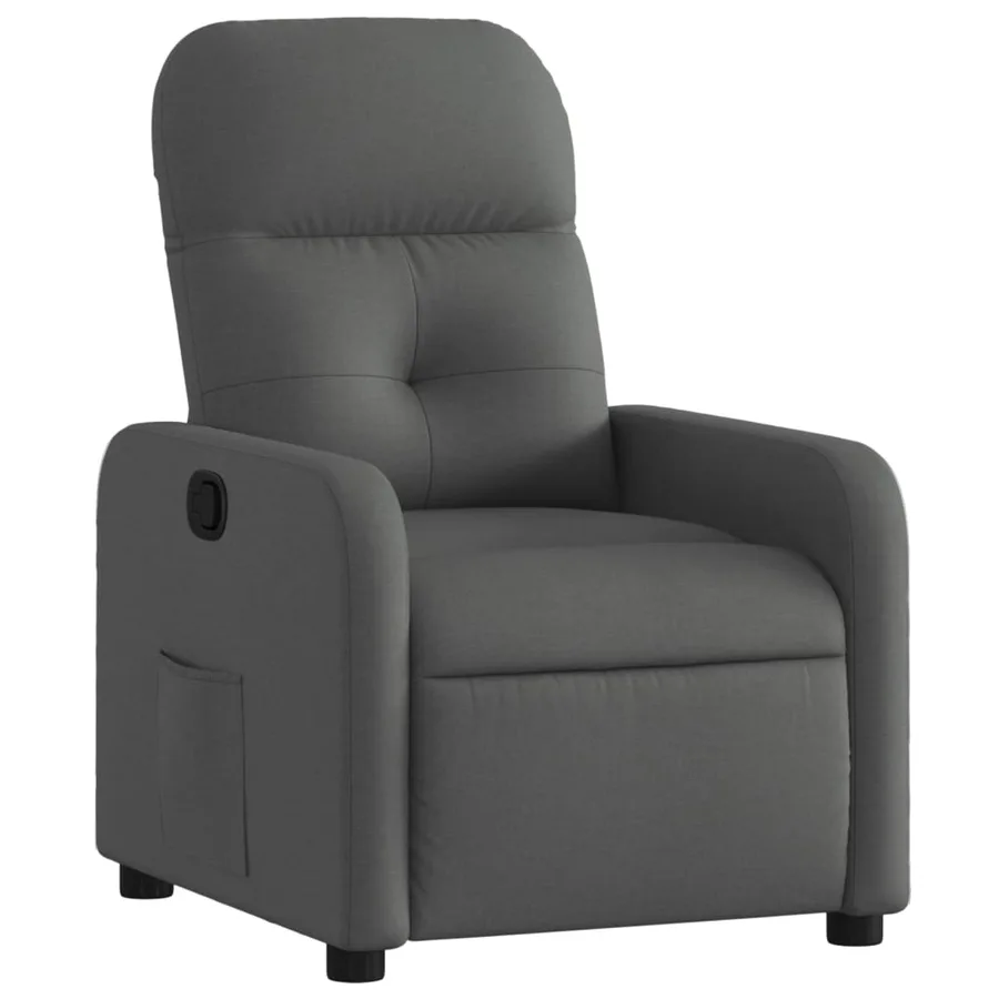 Fauteuil inclinable Gris foncé Tissu - 2