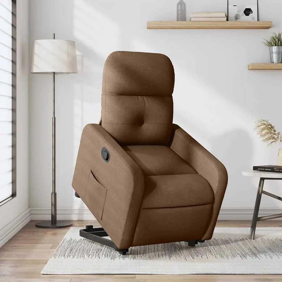 Fauteuil inclinable Marron Tissu - 16