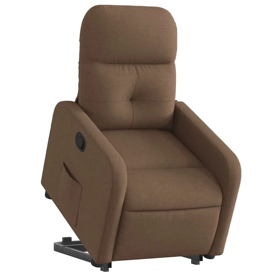 Fauteuil inclinable Marron Tissu - 3