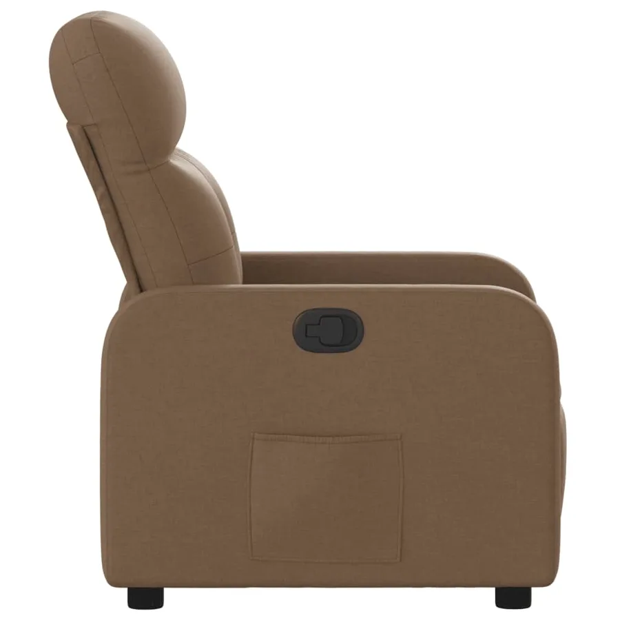 Fauteuil inclinable Marron Tissu - 7