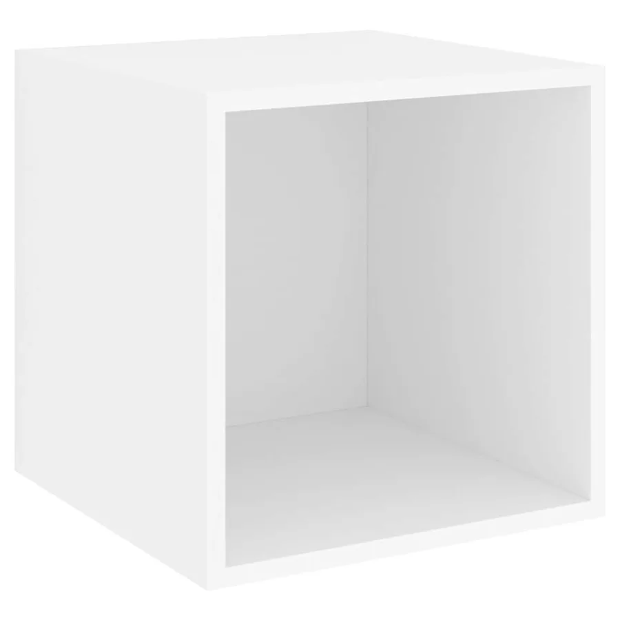 Ensemble de meuble TV 5 pcs Blanc Bois d'ingénierie - 4