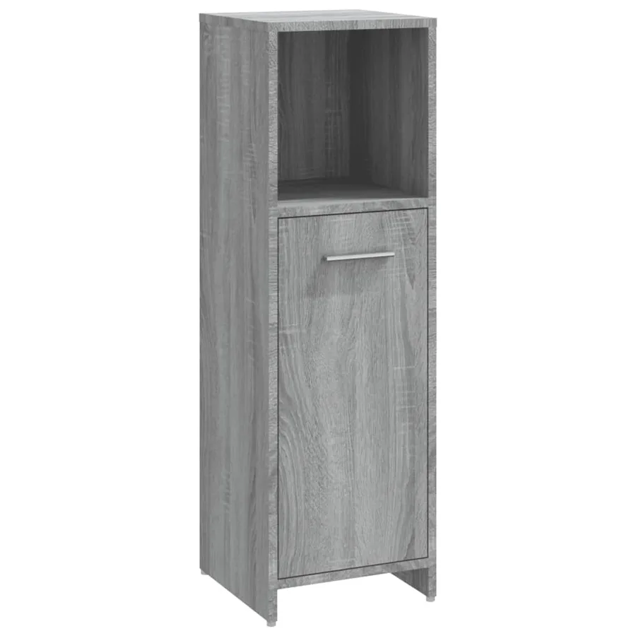 Ensemble de meubles de salle de bain 3 pcs Sonoma gris - 8