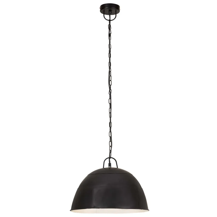 Lampe suspendue industrielle vintage 25 W Noir Rond 41 cm E27 - 4