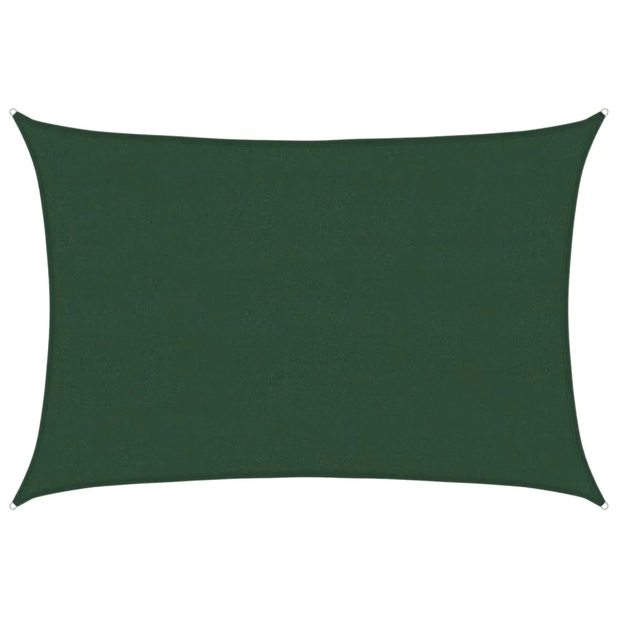 Voile d'ombrage 160 g/m² Vert foncé 4x5 m PEHD - 2